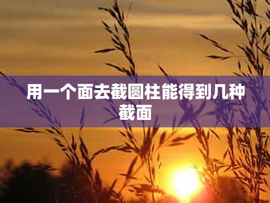 用一个面去截圆柱能得到几种截面