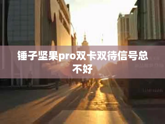 锤子坚果pro双卡双待信号总不好