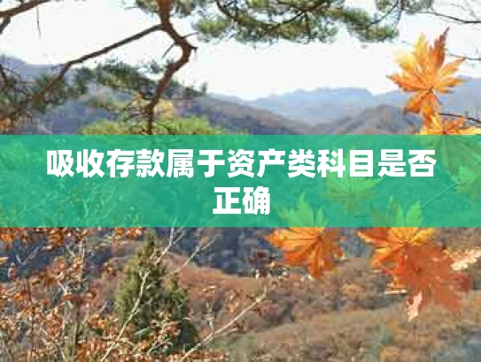 吸收存款属于资产类科目是否正确