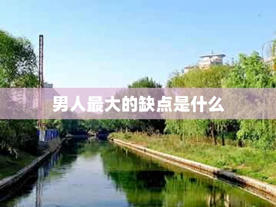 男人最大的缺点是什么