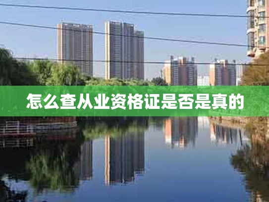 怎么查从业资格证是否是真的
