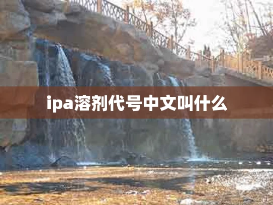 ipa溶剂代号中文叫什么