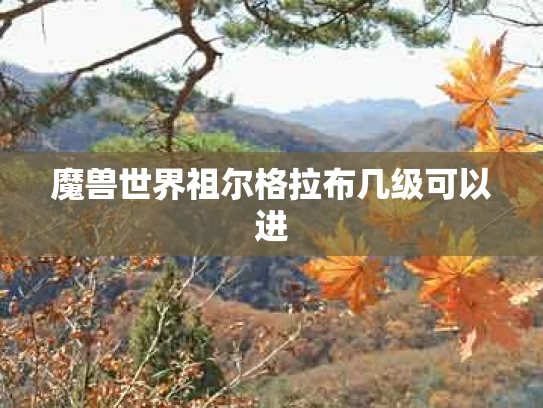 魔兽世界祖尔格拉布几级可以进