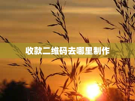收款二维码去哪里制作