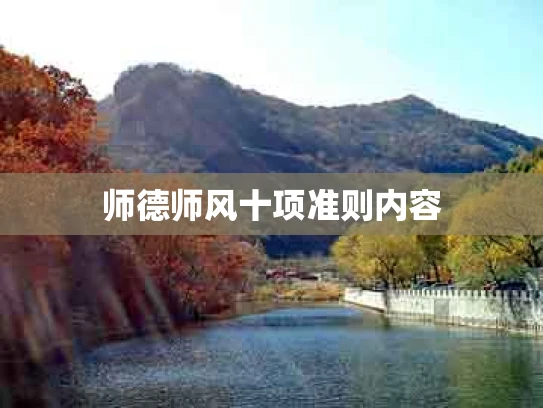 师德师风十项准则内容