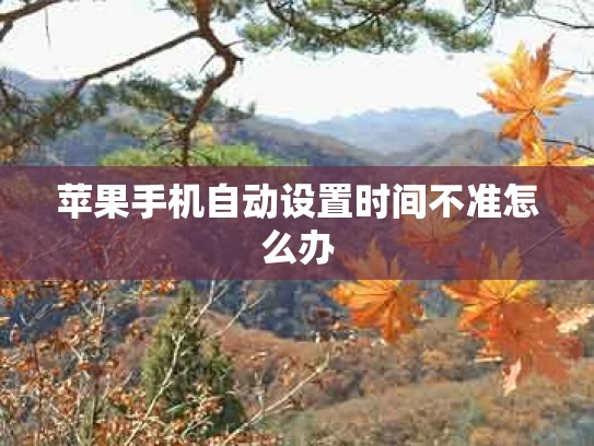 苹果手机自动设置时间不准怎么办