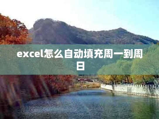 excel怎么自动填充周一到周日