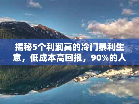 揭秘5个利润高的冷门暴利生意，低成本高回报，90%的人不知道！
