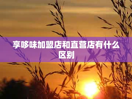 享哆味加盟店和直营店有什么区别