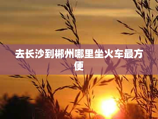 去长沙到郴州哪里坐火车最方便