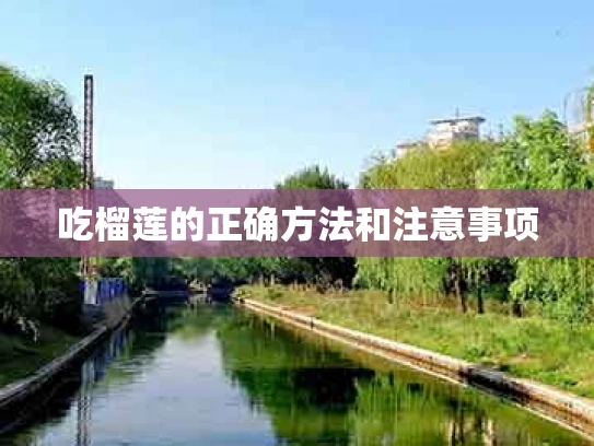 吃榴莲的正确方法和注意事项