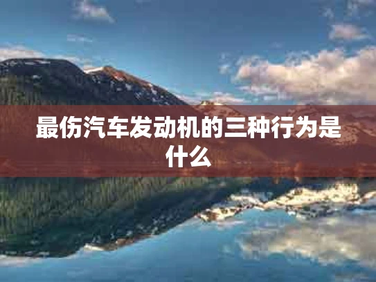 最伤汽车发动机的三种行为是什么