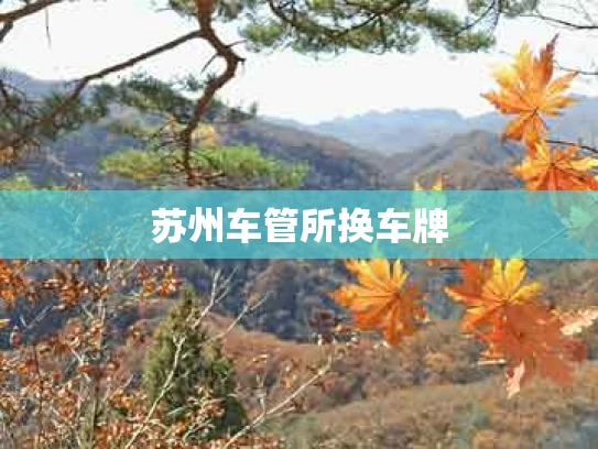 苏州车管所换车牌