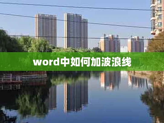 word中如何加波浪线