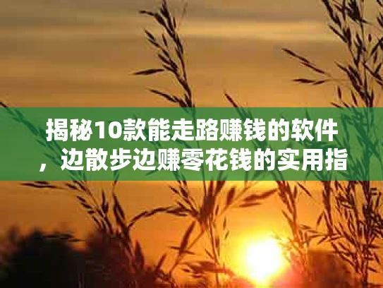 揭秘10款能走路赚钱的软件，边散步边赚零花钱的实用指南