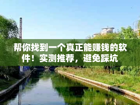 帮你找到一个真正能赚钱的软件！实测推荐，避免踩坑