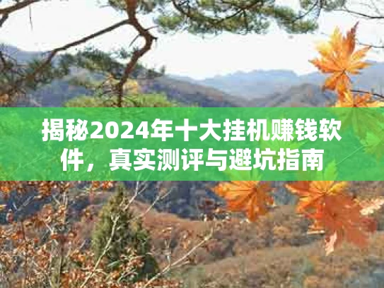 揭秘2024年十大挂机赚钱软件，真实测评与避坑指南