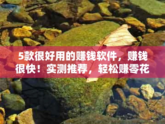 5款很好用的赚钱软件，赚钱很快！实测推荐，轻松赚零花钱